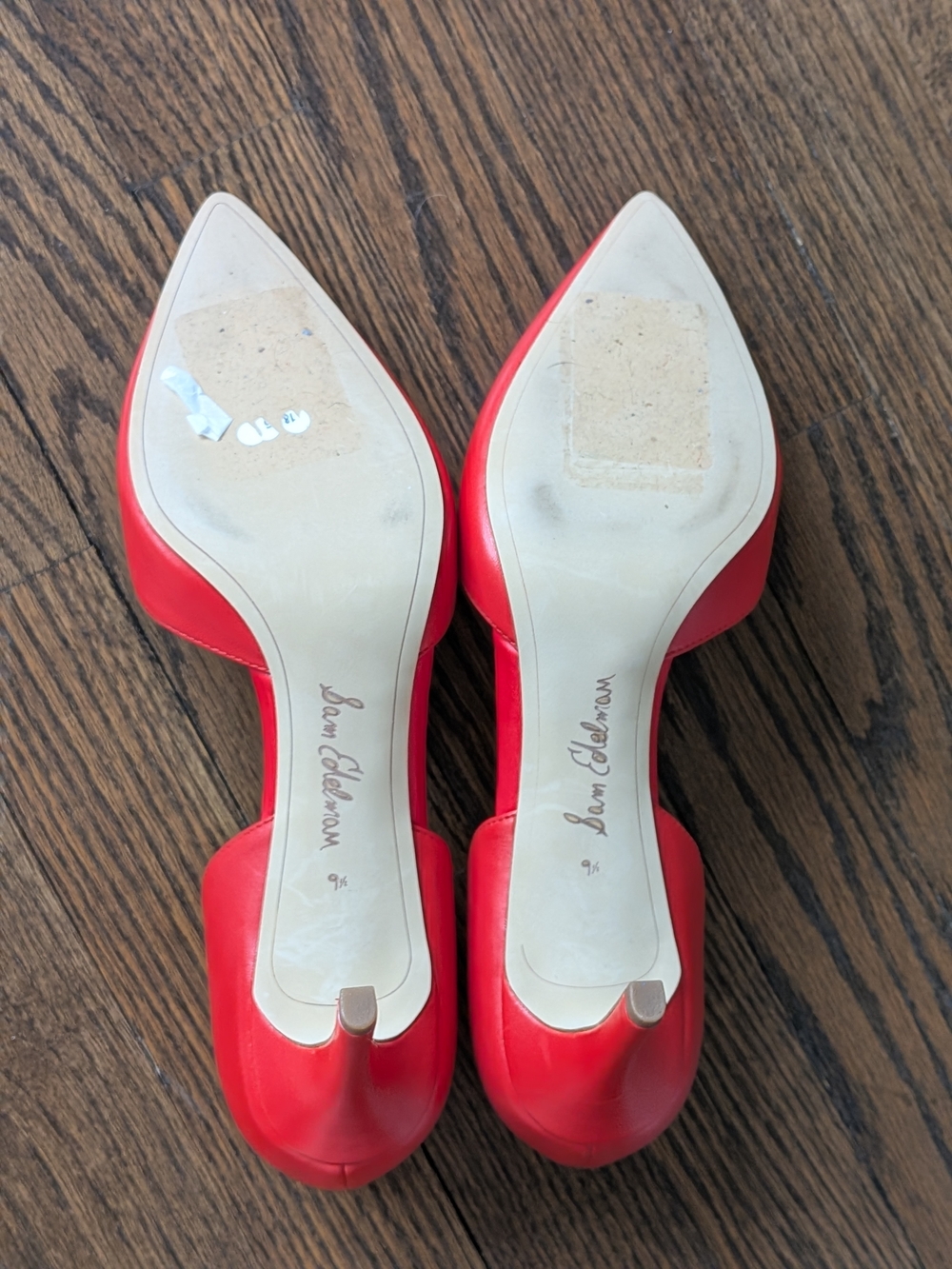 Sam Edelman Red Pointed D'Orsay Heels - Picture 7 of 8